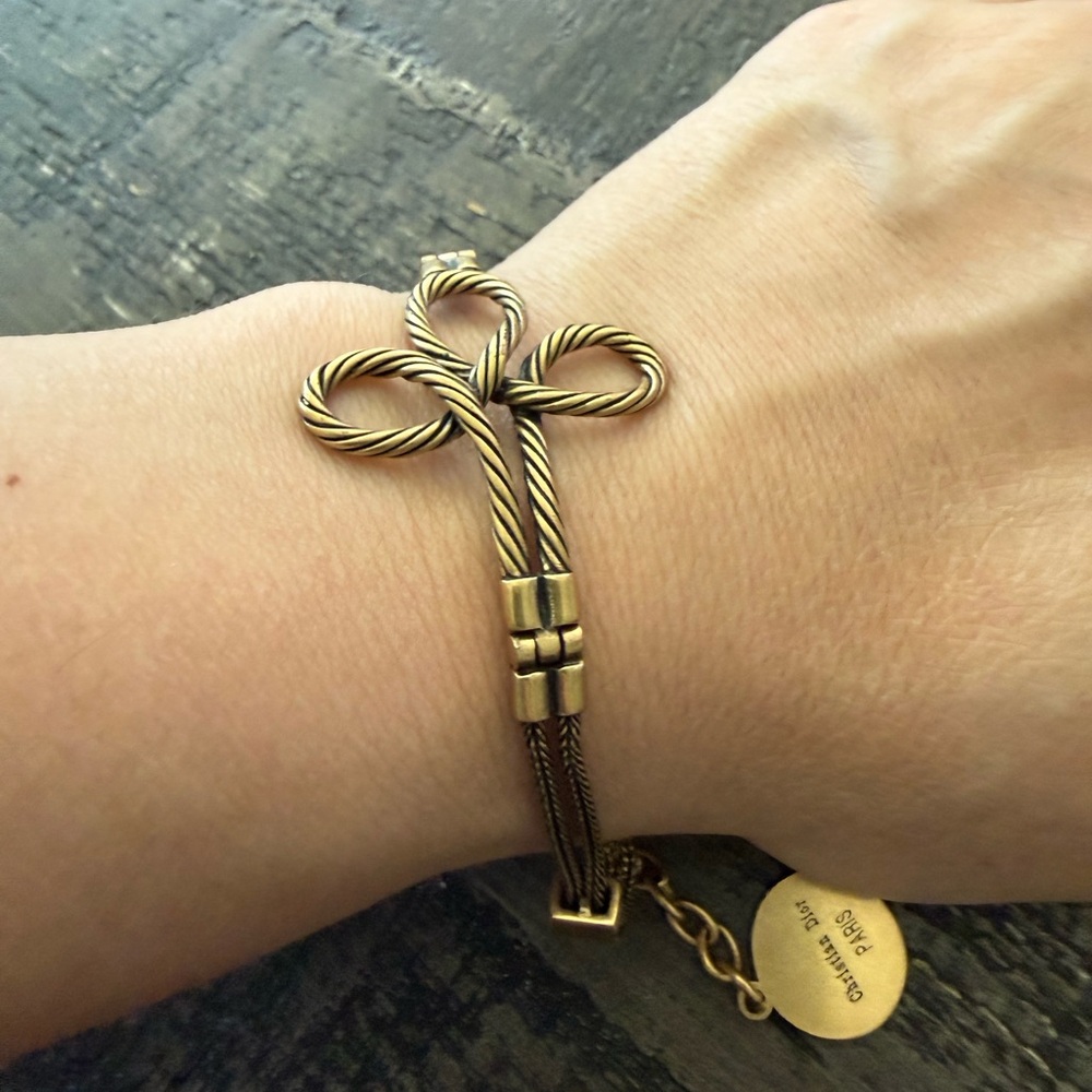 Dior aged Gold-Tone Rope Bracelet